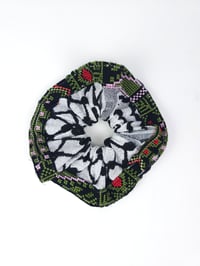 Image 9 of Large Keffiyeh Scrunchies Blue/Green