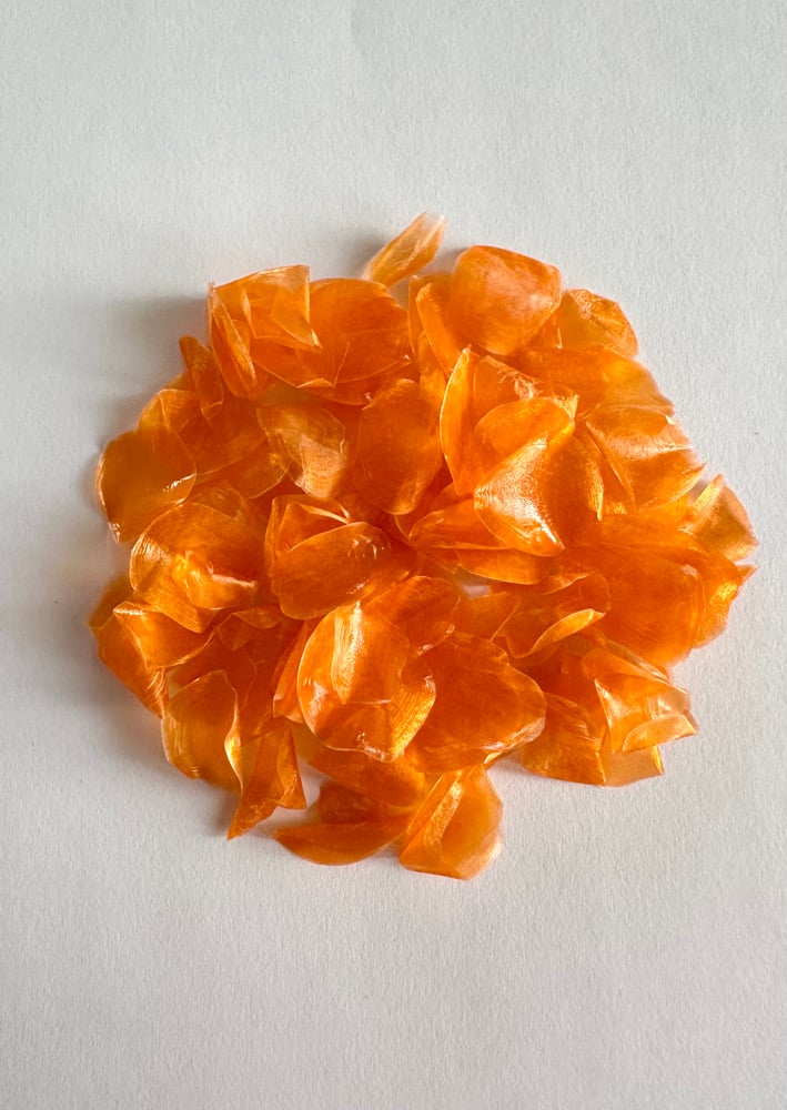 Image of Dyed fish scales - Orange