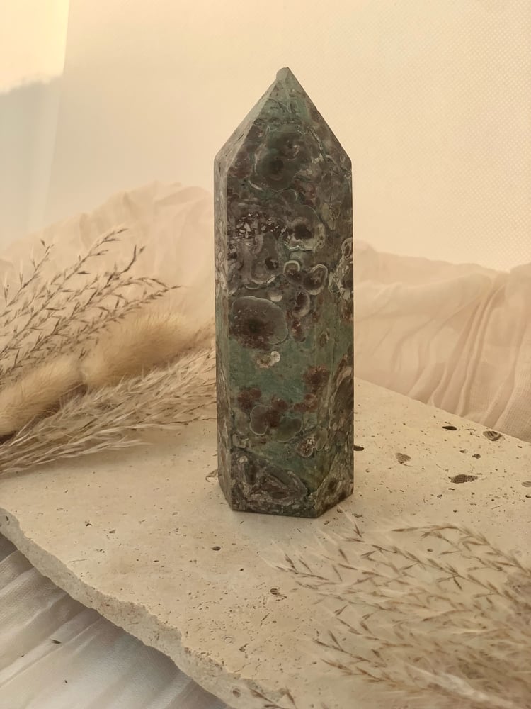 Image of Rhyolite (Green Flower Jasper) Lge Towers