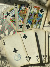 Image 4 of Ancien jeu de cartes « anglais » de 52 cartes, tampon de 1890, boîte Inès Grimaud collector