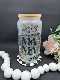 Image 2 of Leopard MAMA Libbey Glass Cup