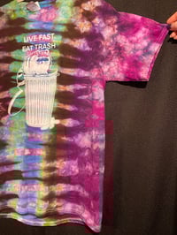 Image 3 of MEDIUM Live Fast Eat Trash Tie Dye Shirt 2