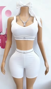 Image 4 of Alo Yoga Two Piece Short Set