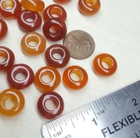 Image 2 of Carnelian chocker necklace - Adjustable cord hippie boho jewelry 
