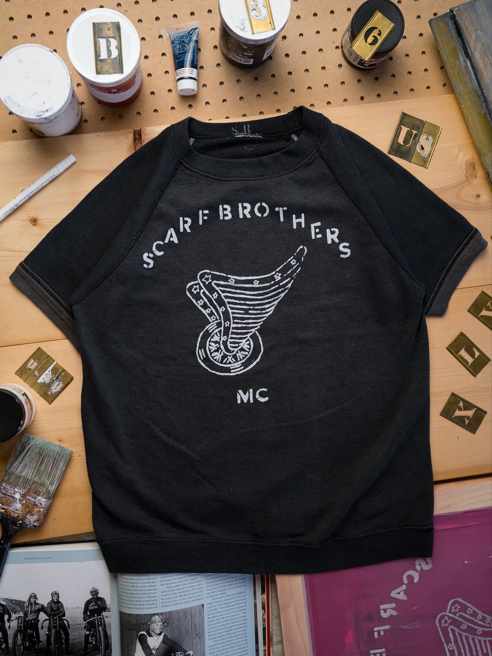 Image of Motor Club SS Sweatshirt (medium)-Black 