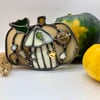 Cream Pumpkin House Suncatcher