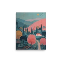 Image 2 of Country Landscape Folk Print