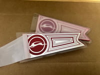 RED/CLEAR FLAGS (PAIR) “IMPALA DEER”