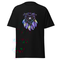 Image 4 of Unisex classic tee, Dream In Color Dreamcatcher Western  Feathers Jeweltones