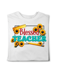 Image 1 of Blessed Teacher Shirt
