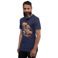 Image 15 of Colorful Watercolor Mycology Inspired Orange Mushroom Unisex t-shirt