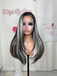 Image 1 of Edgy black highlights luxury (ready to ship) 