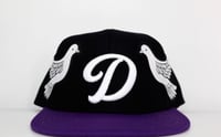 Image 1 of Double dove purple brim SnapBack