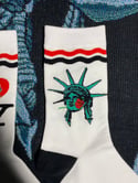 I Love NY crew socks