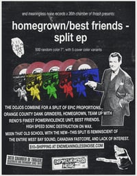 HOMEGROWN/BEST FRIENDS SPLIT EP 7”