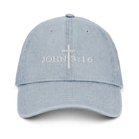 Image 3 of John 3:16 Denim Hat