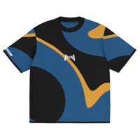 Image 10 of Life - Blue/Gold/Black - Knitted Shirt
