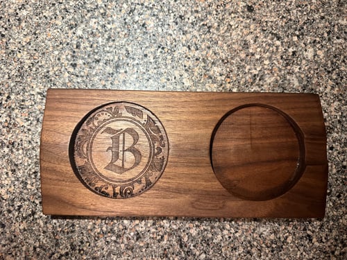 Image of Walnut cigar coaster 
