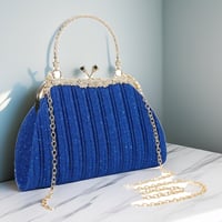 Image 2 of Royal Sparkle Top Handle Clutch Bag