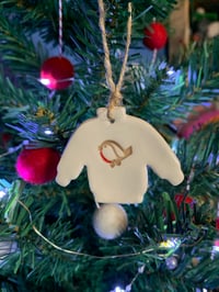 Image 1 of Ceramic Christmas Jumpers (set of 2)