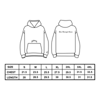 Image 4 of RISE THROUGH CHAOS “OVERSIZED” HOODIE IN BLACK