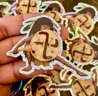 Image 2 of "Shield Up" glitter sticker