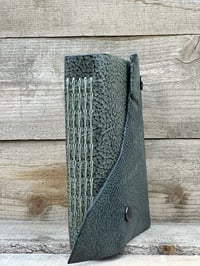 Image 2 of Medium Leather Sewn Chains Stitch Blank Book