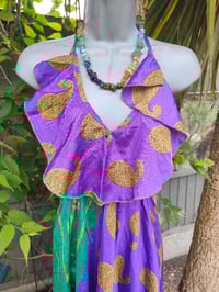 Image 3 of Bianca Frill maxi dress Purple