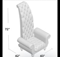 Image 4 of Elegant white Sweetheart Throne Setup