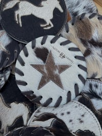 Image 2 of Cowhide Coasters