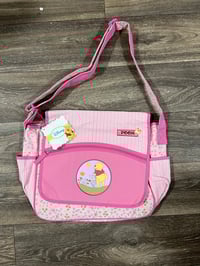 vintage large pink pooh diaper bag 