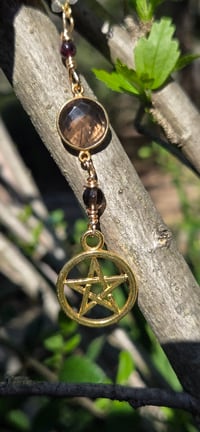 Image 1 of The Lilith Smoky Quartz Pentacle Necklace  