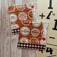 Image 3 of “Let’s Eat Pie” Scrappy Quilted Coaster