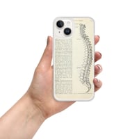 Image 15 of Vintage Book Page Anatomical Illustration Human Spine Clear Case for iPhone®