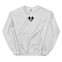 Image 1 of Embroidered Happy Pickledog Unisex Sweatshirt
