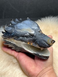 Image 15 of Wolf Agate Carving #2266