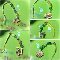 Image 1 of heisei retro puzzle piece phone charms