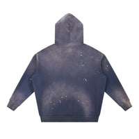 Image 2 of Navy Blue Paint Splatter Hoodie