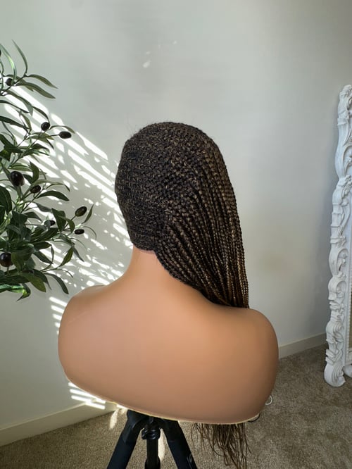Image of 32 inch LEMONADE CORNROW BRAIDED WIG 