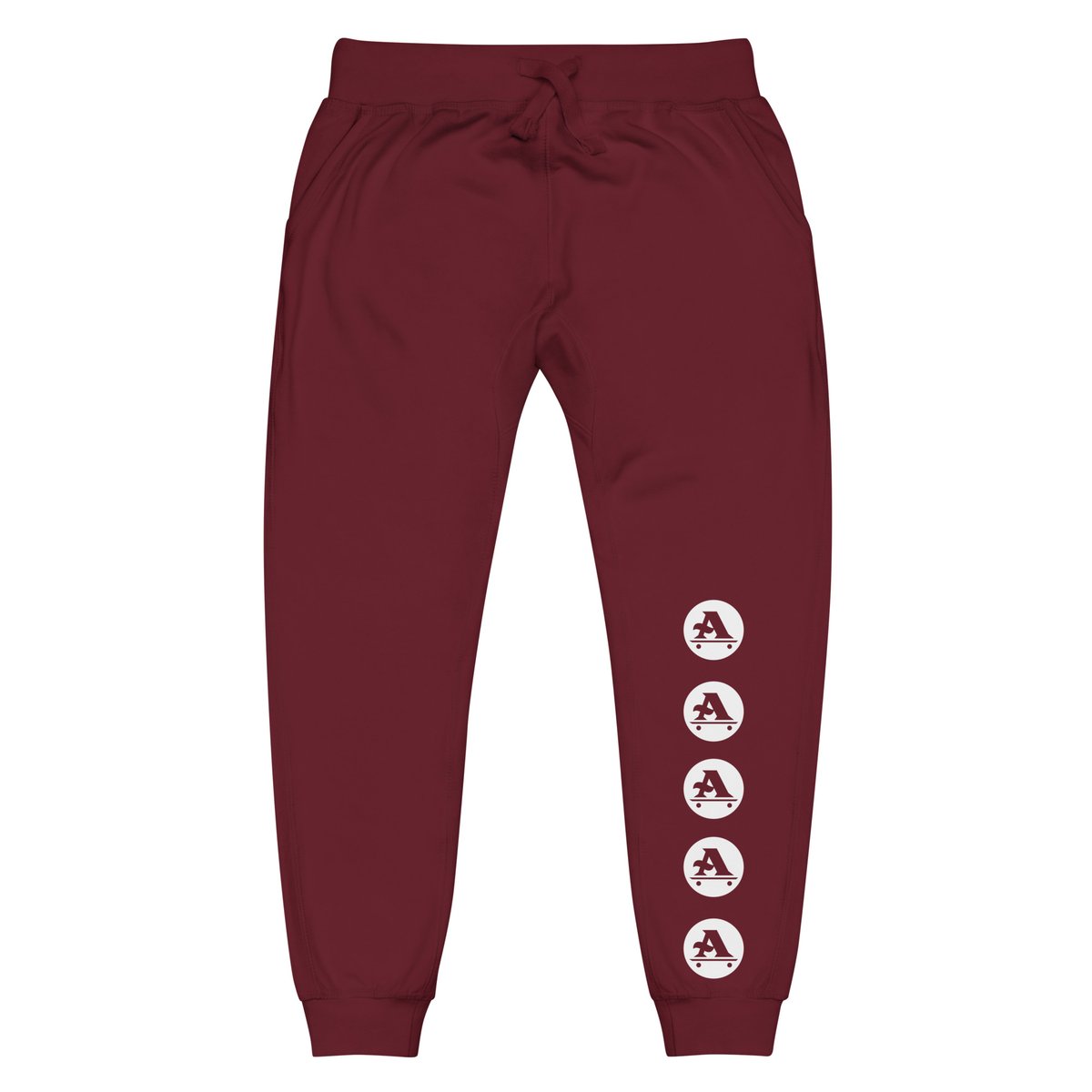 Vs Maroon sweatpants with logo