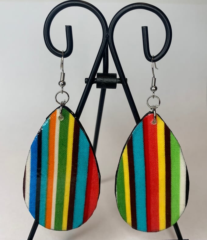 Image of "Multicolor Stripes" Earrings