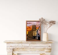 Image 1 of Cirencester acrylic painting on canvas 