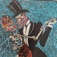 Image 2 of Tango (Teal) Large scale embellished AP