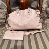 Image 2 of Coach Light Pink Ashley Satchel With Wallet 