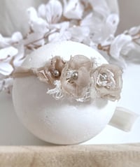 Image 3 of Baby girl headband for photoshoot | beige