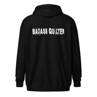 Image 2 of Old school Street Style BadAss Quilter Unisex heavy blend  ZIP hoodie