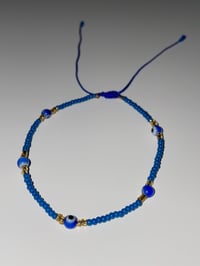 Image 2 of Dark Blue Multi evil eye bracelet 