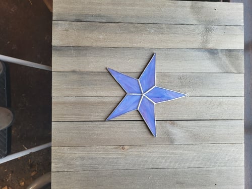 Image of Opaque Solid Star-stained glass