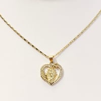 Image 2 of VirginMary Heart Necklace 🌿