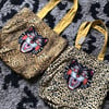 Sale copper tiger patch animal print bag 